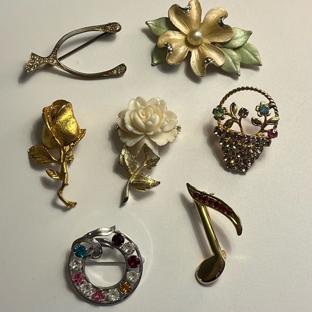 Brooch Pin Jewelry Lot Vintage-MOD (lot B)